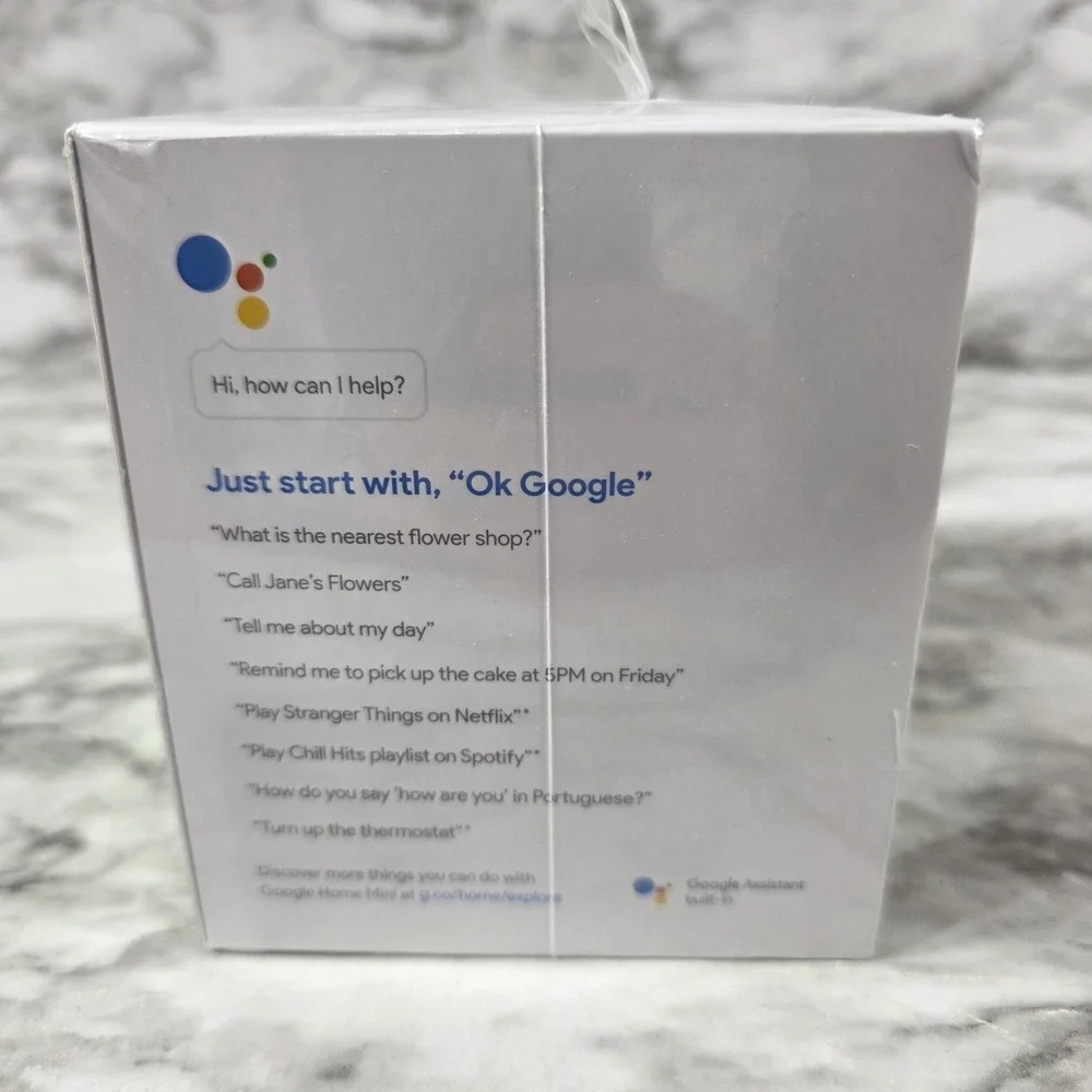Google Home Mini - Charcoal (GA00216-US) Brand New Sealed